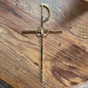 Vintage Crucifix Two Intertwined Rings Crucifixion Wall Cross